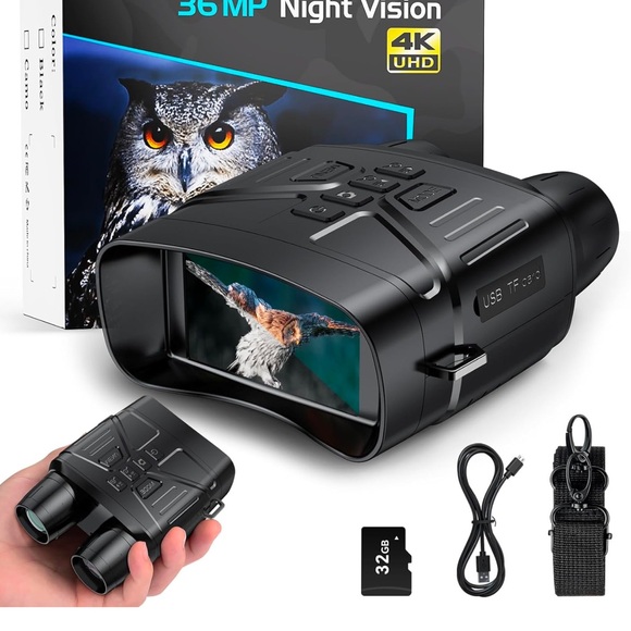 KCGYNP Ultras HD 4K Night Vision Binoculars 36MP